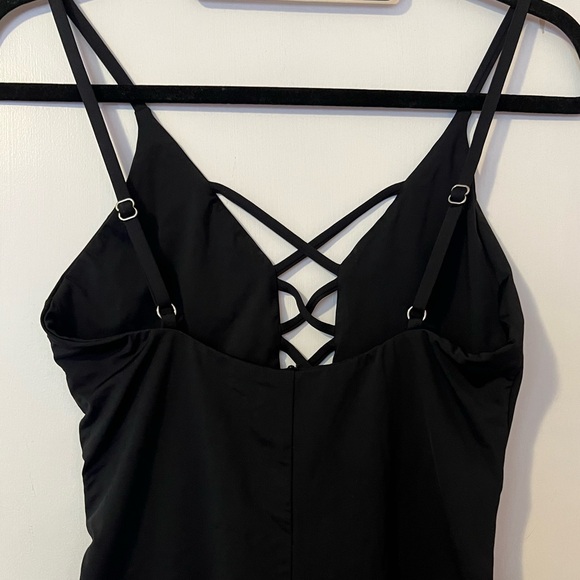 Myrtle Beach Black Lace-Up One Piece Swimsuit - Picture 5 of 13